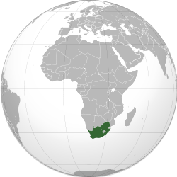 mappemonde AFRIQUE DU SUD