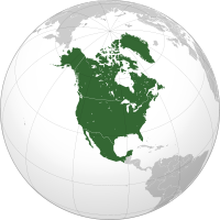 mappemonde Amérique du Nord