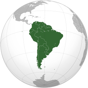 mappemonde Amérique du Sud