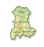 Auvergne : Allier, Cantal, Haute-Loire, Puy-de-D&ocirc;me