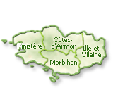 Bretagne : C&ocirc;te-d'Armor, Finist&egrave;re, Ille-et-Vilaine, Morbihan