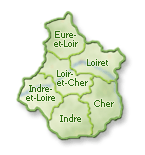 Centre-Val-de-Loire : Eure-et-Loir, Loiret, Loir-et-Cher, Indre-et-Loire, Indre, Cher