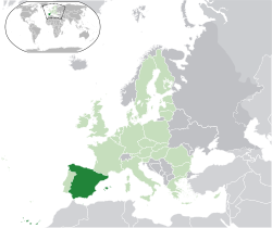 mappemonde ESPAGNE