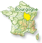 Carte France - Bourgogne