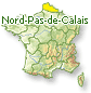 Carte France - Nord-Pas-de-Calais