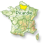 Carte France - Picardie