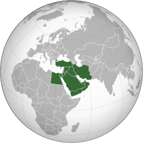 mappemonde Moyen-Orient