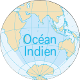mappemonde Ocan Indien Occidental