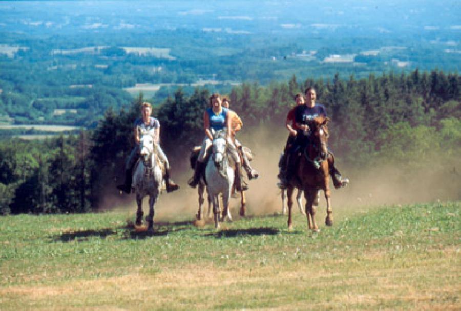 Randonne questre Corrze PNR de Millevaches en Limousin