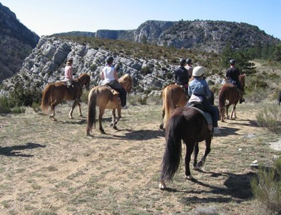 Randonne questre Alpes de Haute-Provence PNR du Verdon photo 1