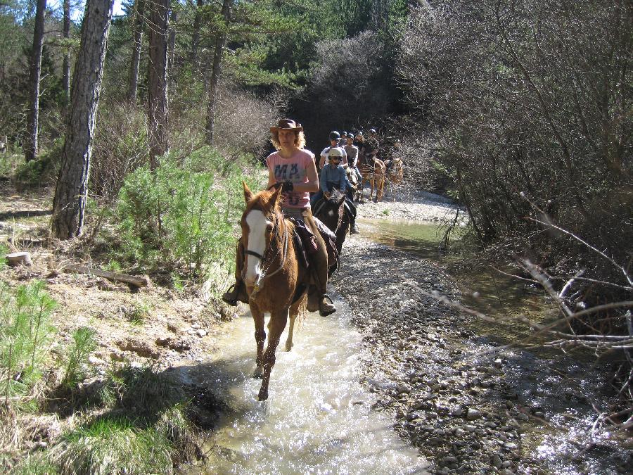 Randonne questre Alpes de Haute-Provence PNR du Verdon photo 6