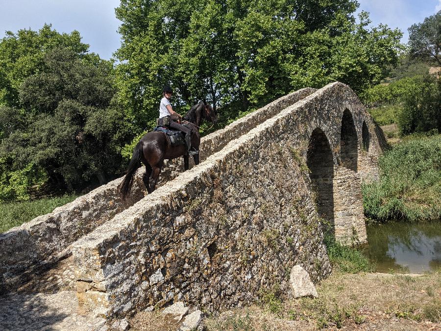 Balade  cheval Aude Corbires