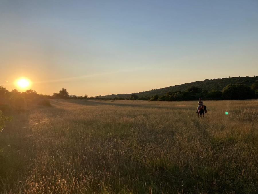 Balade  cheval Aude Corbires