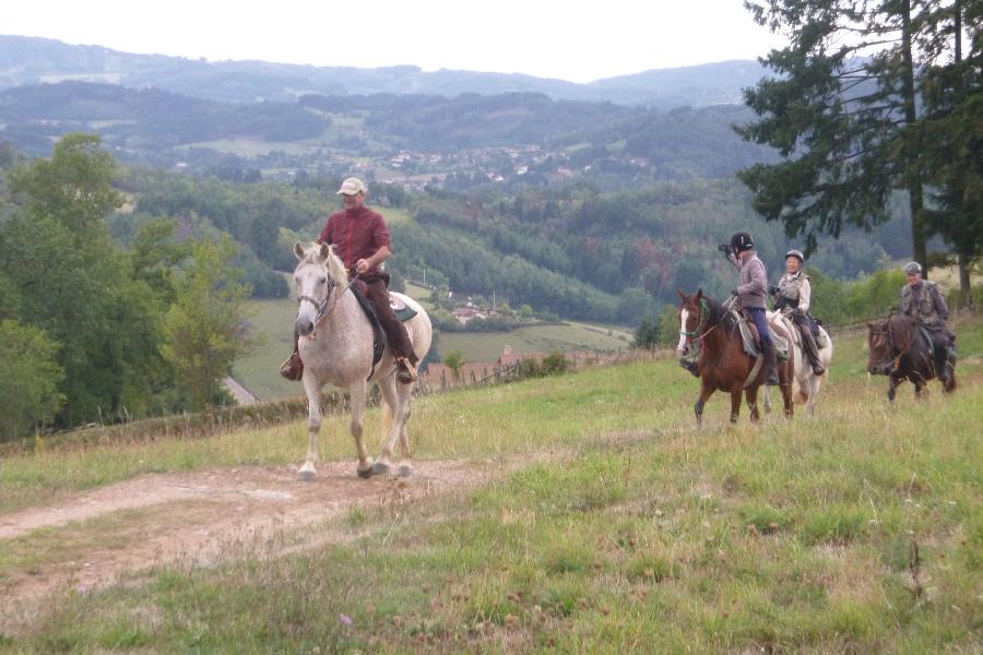 Sjour questre Sane-et-Loire Beaujolais