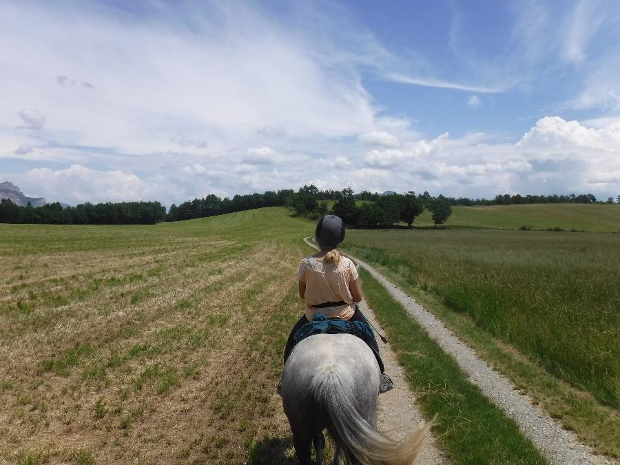 Balade  cheval Hautes-Alpes Pays du Buch photo 2