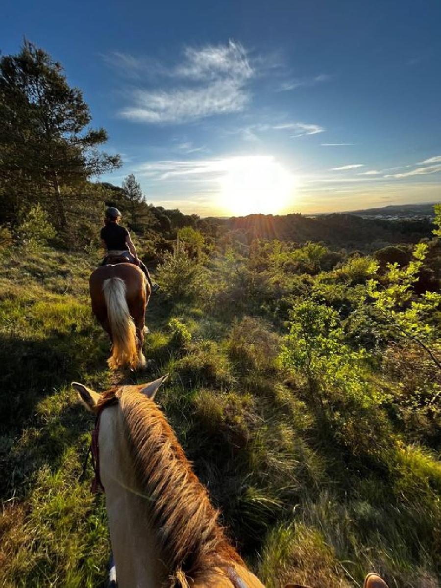 Balade  cheval Aude Pays Cathare photo 2