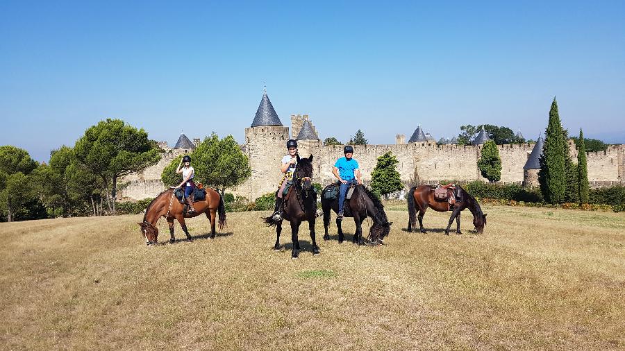 Balade  cheval Aude Corbires