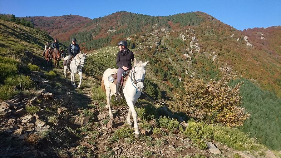 Balade  cheval Gard Parc National des Cvennes