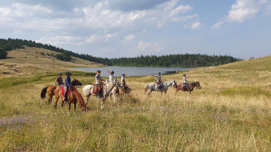 Voyage  cheval Cantal Massif Central photo 4