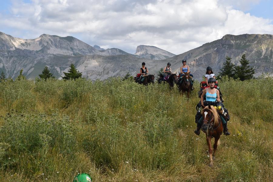 Voyage  cheval Hautes-Alpes 