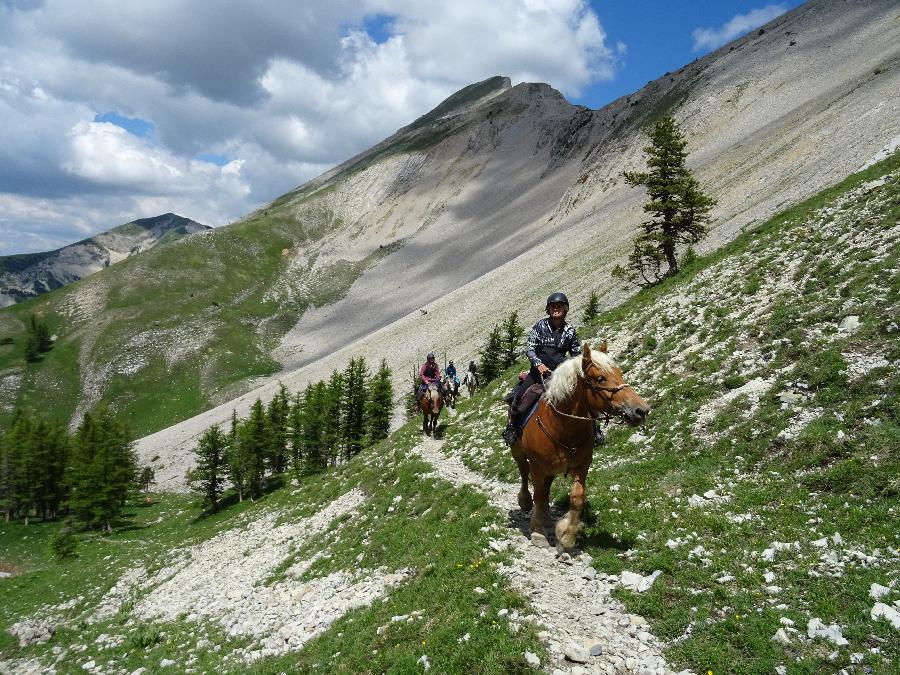 Randonne questre Hautes-Alpes Pays du Buch photo 4