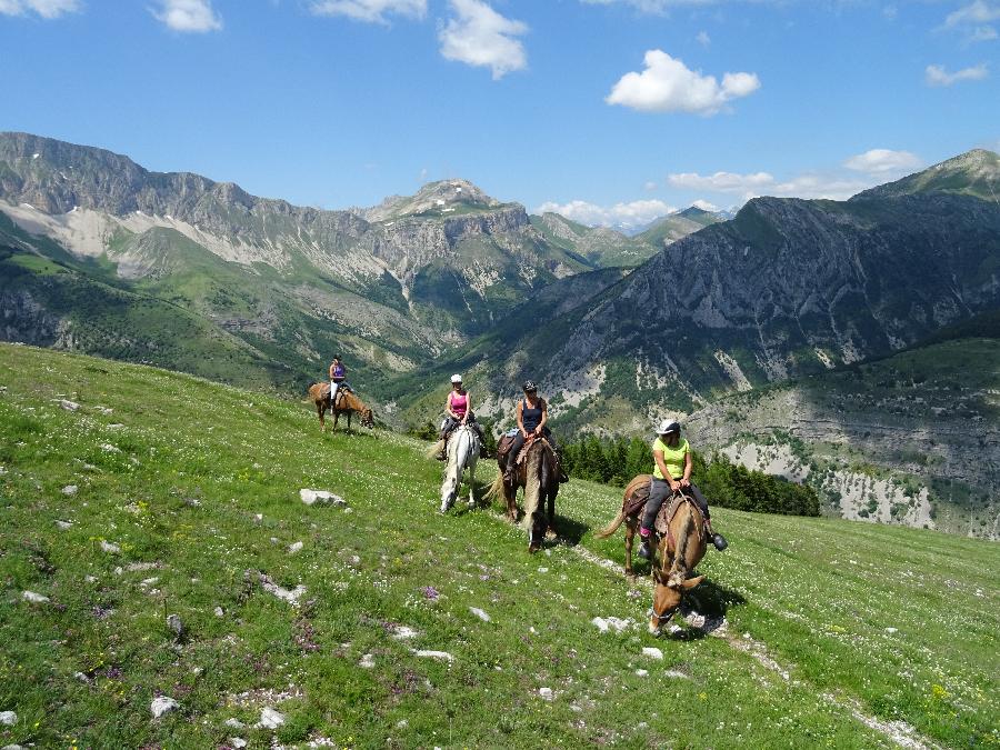 Balade  cheval Hautes-Alpes Pays du Buch photo 4