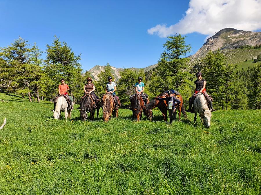 Randonne questre Hautes-Alpes Pays du Buch