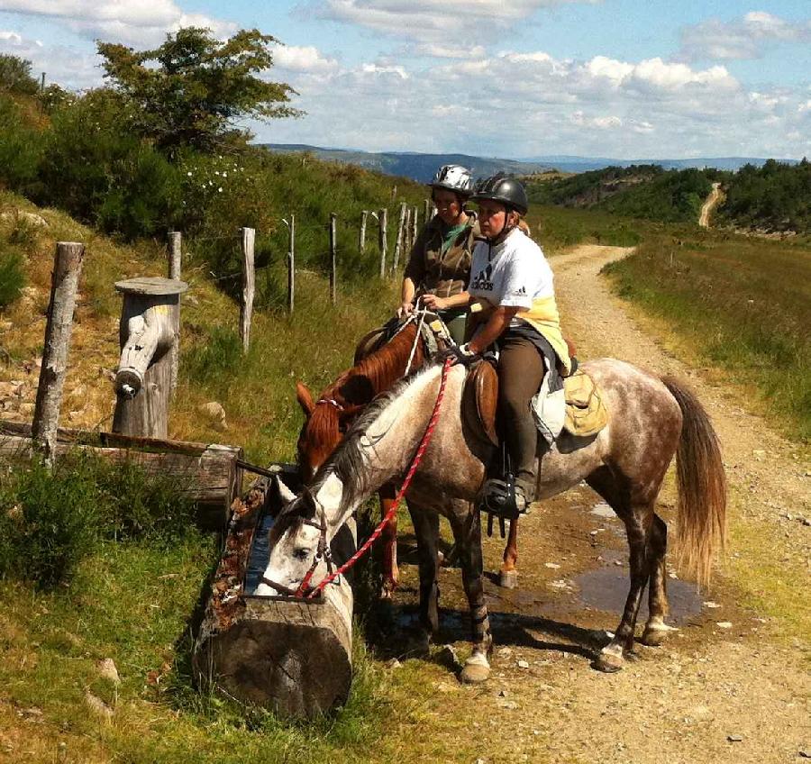 randonnee cheval larzac