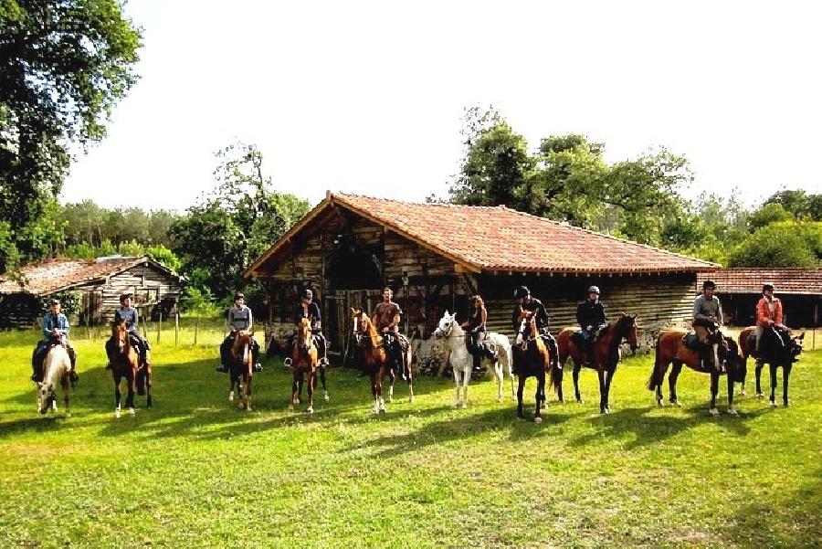 Balade  cheval Landes Cte Atlantique Landaise photo 4