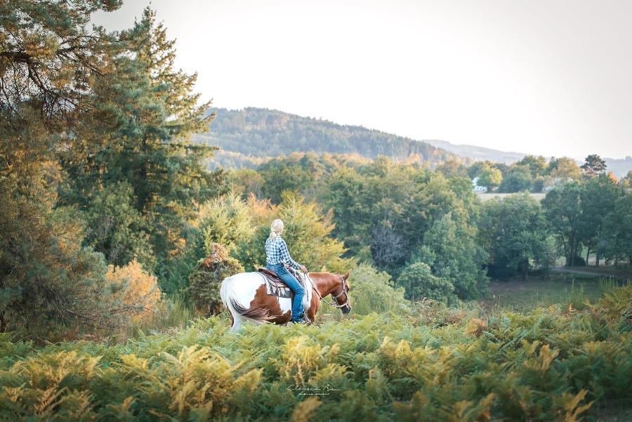 Balade  cheval Corrze PNR de Millevaches en Limousin