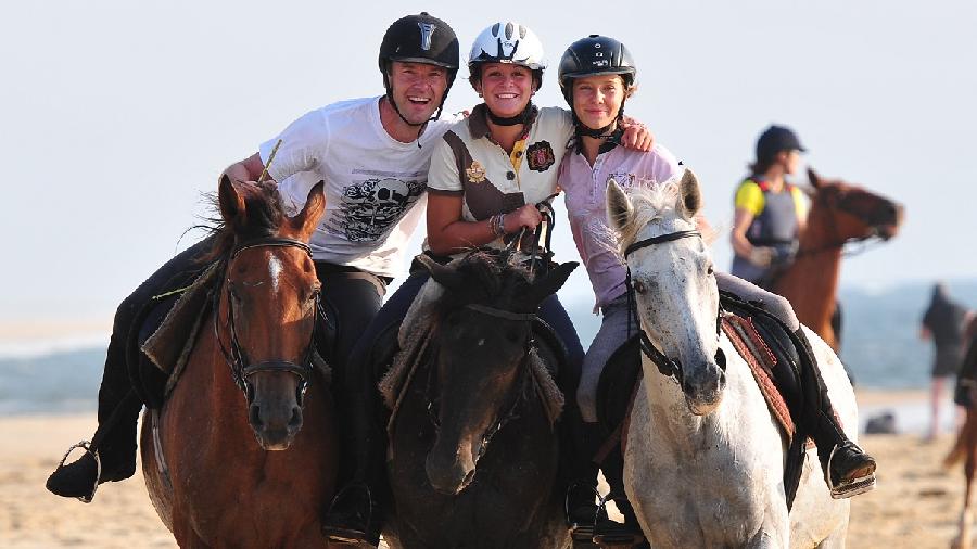 Balade  cheval Landes Cte Atlantique Landaise